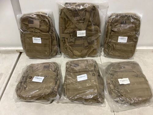 Lot of (6) Raprance Outdoor Sling Back Packs    - Lot 418