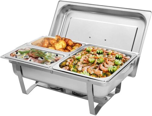Stainless Steel Rectangular Buffet Food Warmer Chafing Dish - Lot 431