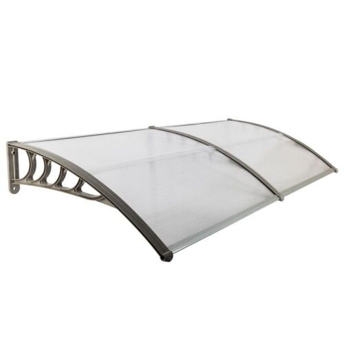 35.4" x 77" Outdoor Polycarbonate Front Door Window Awning  - Lot 441