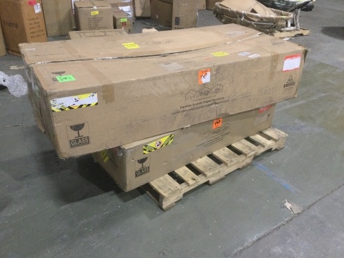 Lot of (2) Large Terrariums by Carolina Custom Cages. Both Boxes are Labeled "Broken Glass" - Lot 519