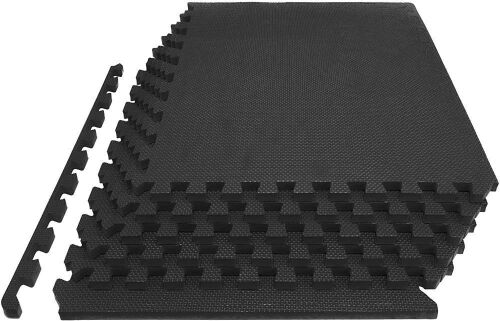 Prosource Fit Extra Thick Puzzle Exercise Mat Tiles, 24" x 24" x 1"  - Lot 550