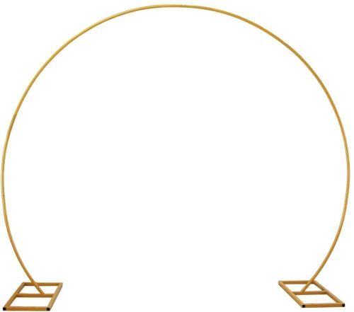 LANGXUN Large Size Golden Metal Circle Balloon Arch Decoration - Lot 551