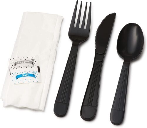 Lot of (3) Faithful Supply Heavy Duty Plastic Cutlery Sets, Individually Wrapped, 50 ct  - Lot 561