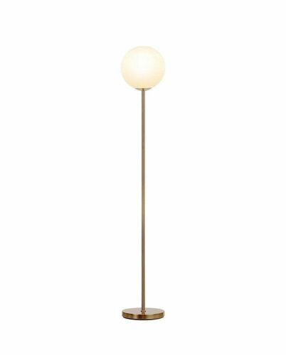 Brightech Luna - Frosted Glass Globe LED Floor Lamp - Lot 582