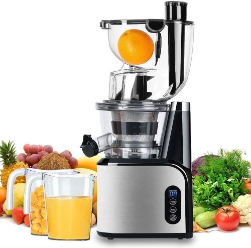 Aobosi Slow Masticating Juicer, 3.15" Wide Chute  - Lot 592