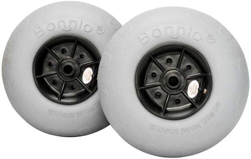 Bonnlo Replacement Balloon Wheels 12" Big Beach Sand Tires for Axle 12mm, 20mm, 22mm Diameter Kayak Dolly Canoe Carts Buggy with Free Air Pump - Lot 631