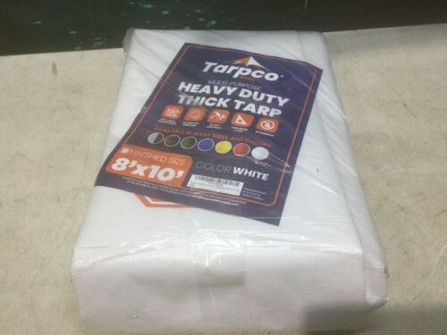 Tarpco Multi-Purpose Heavy Duty Thick Tarp, 8' x 10'  - Lot 649