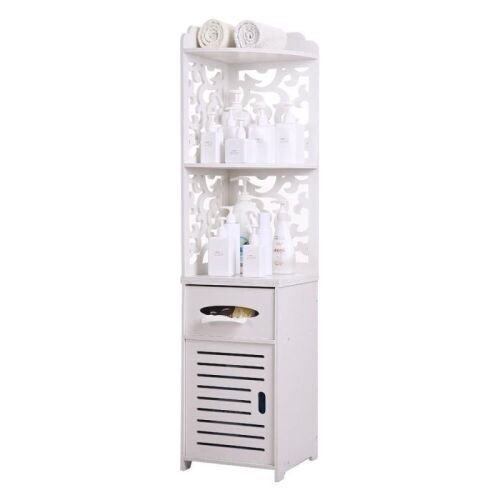 Freestanding Corner Bathroom Storage Organizer - Lot 776