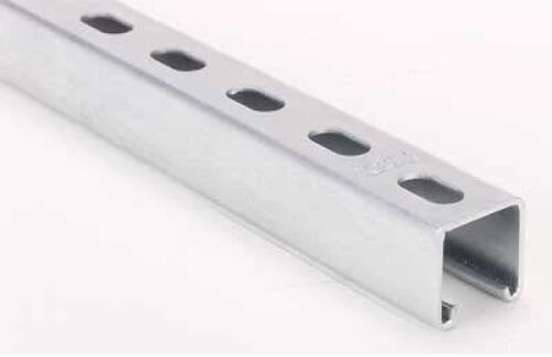 Genuine Unistrut P1000T 1-5/8" 12 Gauge Metal Strut Channel, Slotted Back, Pre-Galvanized Zinc 5 Foot Length - Lot 784