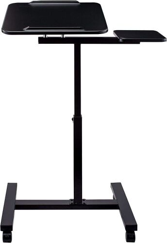 Seville Classics Solid-Top Height Adjustable Mobile Laptop Computer Desk Cart, 28" - Lot 799
