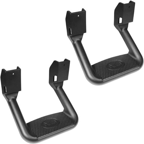 Lot of (2) Bully Black Powder Coated Side Step Set, 2 Pieces, Includes Mounting Brackets - Lot 807