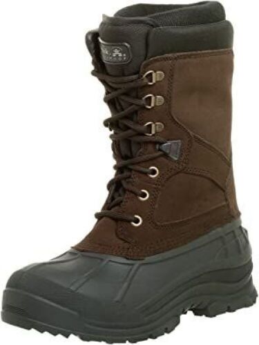 Kamik Men's Nation Plus Dark Brown Waterproof Boots, 11.5 - Lot 912