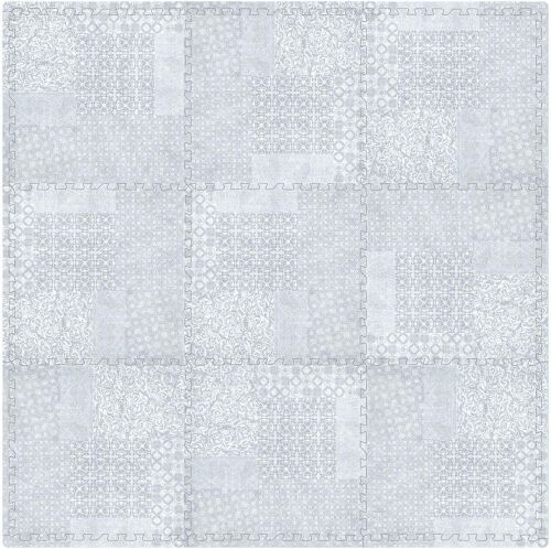 Non-Toxic Extra-Thick Childrens Play Mat, 24" x 24" Tiles, 9 Pc - Lot 935
