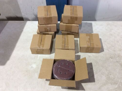 Lot of (10) Aluminum Oxide Sanding Discs, 5" 8 Hole, 60 pcs  - Lot 942
