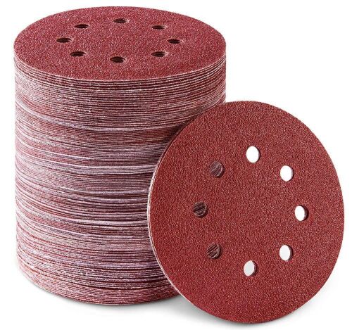 Lot of (3) S SATC 5" 8 Holes Dustless Hook and Loop Sanding Discs, 150pcs, Assorted Grit - Lot 1107