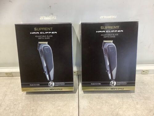 Lot of (2) SUPRENT Corded Hair Clippers - Lot 1174