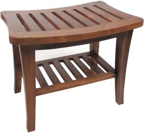 Ala Teak Waterproof Stool Bench  - Lot 1183