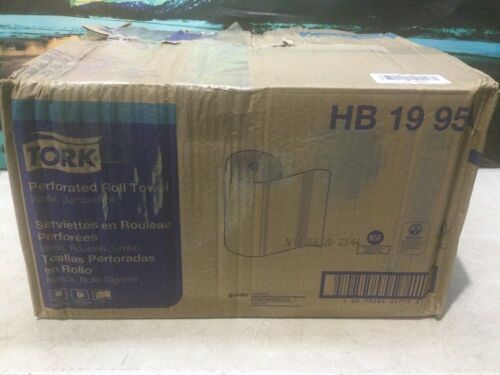 Tork Jumbo Roll Perforated Paper Towel, White, Universal, 2-Ply, Case of 12 Rolls, 210 per Roll, 2,520 Towels - Lot 1190