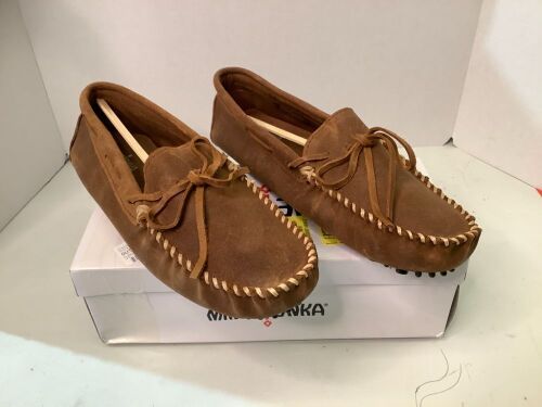 Minnetonka Men's Classic Driver Brown Ruff, 12, Appears New - Lot 121