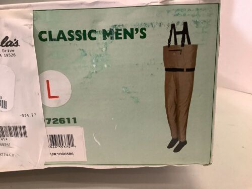 White River Classic Men's Waders Large, Appears New - Lot 160