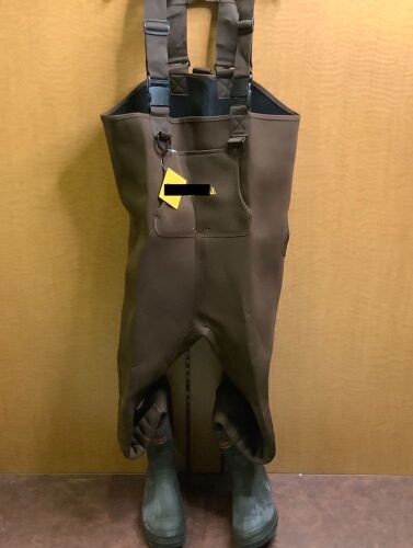 Brown Neoprene Felt Sole Boot-Foot Waders for Men, 11R, Ecommerce Return - Lot 185