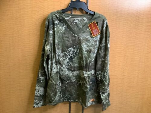 SHE Ladies V Neck Long Sleeve Shirt, Large, Appears New - Lot 220