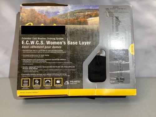 Exteded Cold Weather Clothing System, XL, Women's Base Layer, Appears New - Lot 254