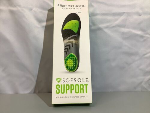 Airr Orthotic Women's Insole SofSole Support, Appears New - Lot 260