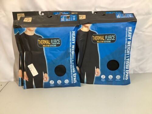 Lot of (4) Thermal Fleece Heavy Weight Youth Medium, Appears New - Lot 266