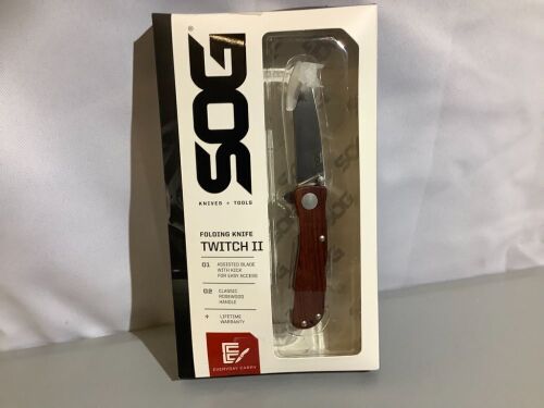 SOG Folding Knife, Twitch II, Appears New - Lot 364