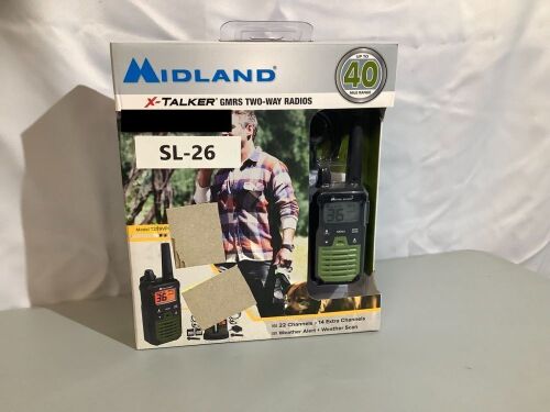 Midland XTalker GMRS Two Way Radios, Appears New - Lot 478