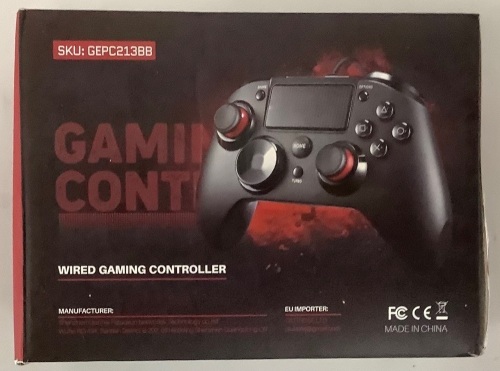 USB Wired Game Controller w/ LED Lights, Dual Vibrators, Audio - Lot 629