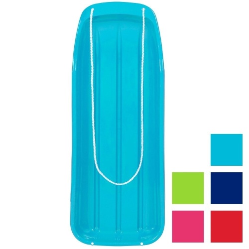 48in Kids Toboggan Snow Sled Board w/ Pull Rope, Curved Edges - Lot 523