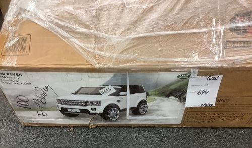 12V 2-Seater Licensed Land Rover Ride-On w/ Parent Remote Control - Lot 694