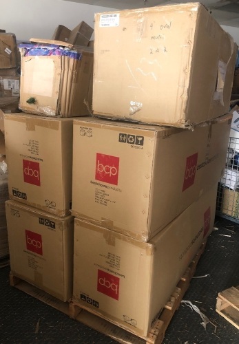Salvage Pallet of Christmas Trees, Parts May Be Broken, Missing, or Damaged, SOLD AS IS - Lot 5A