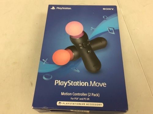 PlayStation Move Motion Controllers, No Accessories, Powers Up, E-Commerce Return - Lot 6