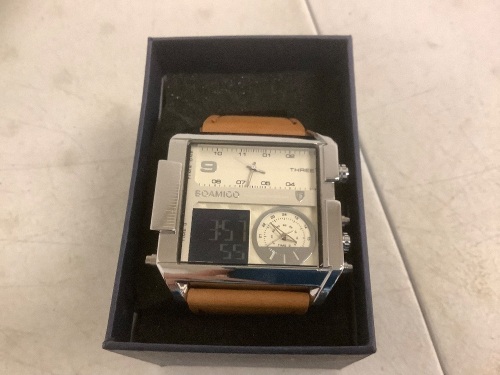 Technigadgets Dexter Square Military Mens Watch, Works, Appears New - Lot 10