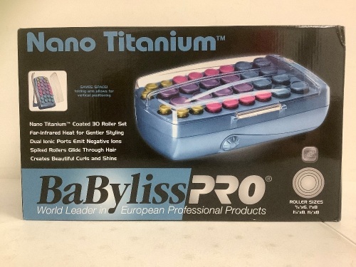 Babyliss Pro Nano Titanium Roller Set, Powers Up, Appears New - Lot 20