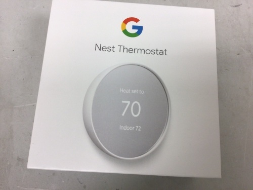 Google Nest Thermostat, Powers Up, E-Commerce Return - Lot 41