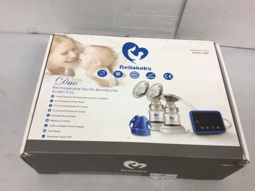 BellaBaby Rechargeable Electric Breast Pump, Powers Up, E-Commerce Return - Lot 46