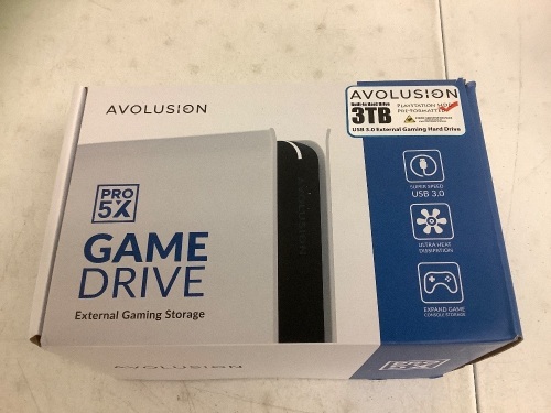 Avolusion External Gaming Storage, 3TB, New - Lot 58