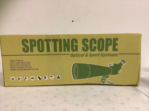 Spotting Scope, 20-60x60, E-Comm Return - Lot 59