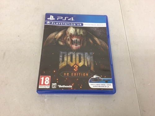 Playstation VR Doom Game, E-Commerce Return - Lot 104