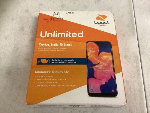 Boost Mobile Samsung Galaxy A10e, New - Lot 120