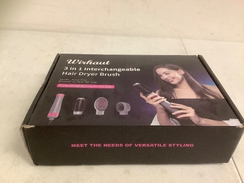 3 in 1 Interchangeable Hair Dryer Brush, Works, E-Commerce Return - Lot 136