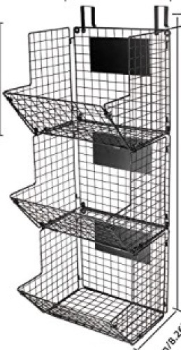 3 Tier Wall Mounted Hanging Wire Baskets, Appears New - Lot 218