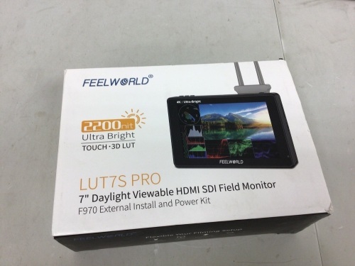 Feelworld 7" HDMI SDI Field Monitor, Untested, E-Commerce Return - Lot 256