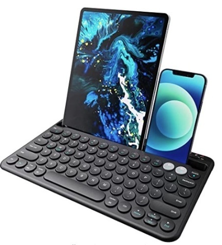 Jelly Comb Wireless Bluetooth Multi Device Keyboard, Powers Up, E-Commerce Return - Lot 269