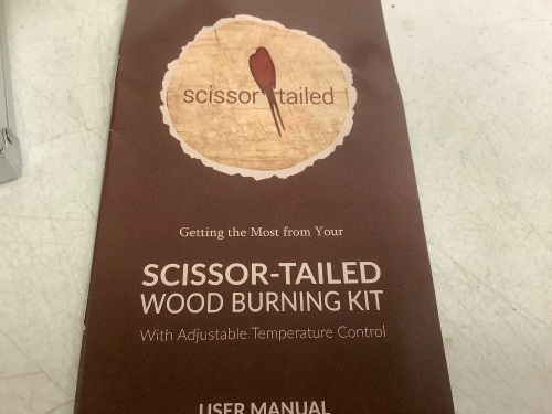 Scissor Tailed Wood Burning Kit, Damaged Case, Powers Up, E-Commerce Return - Lot 299