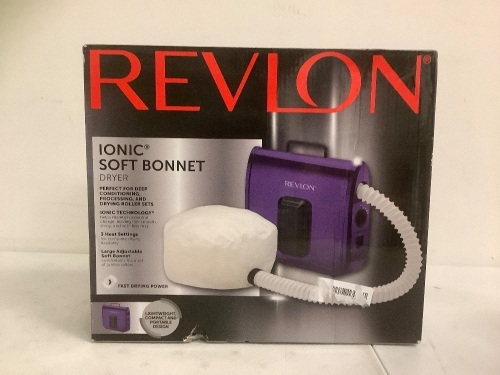 Revlon Ionic Soft Bonnet Dryer, Untested, Appears New - Lot 339